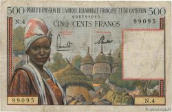 500 Francs AFRIQUE ÉQUATORIALE FRANÇAISE  1957 P.33 q.BB