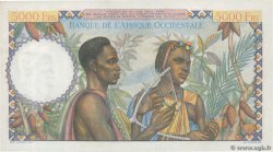5000 Francs FRENCH WEST AFRICA  1950 P.43 AU+