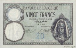 20 Francs ALGERIEN  1915 P.078a