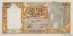 1000 Francs ALGERIEN  1954 P.104 VZ+