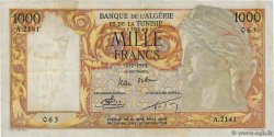 1000 Francs ALGÉRIE  1958 P.107b TTB