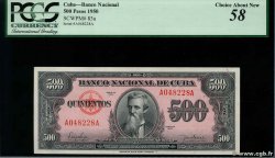 500 Pesos CUBA  1950 P.083 AU