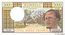 5000 Francs Épreuve YIBUTI  1979 P.38sp