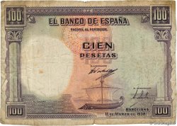 100 Pesetas Épreuve SPANIEN  1938 P.090p SGE
