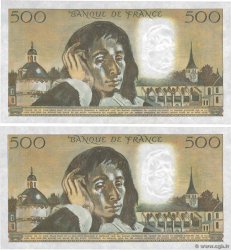 500 Francs PASCAL Consécutifs FRANCIA  1983 F.71.28 SC+