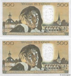 500 Francs PASCAL Lot FRANKREICH  1983 F.71.28 fST+