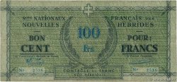 100 Francs NUOVE EBRIDI  1943 P.03 BB