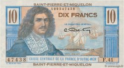 10 Francs Colbert SAINT PIERRE AND MIQUELON  1946 P.23 UNC-
