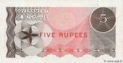 5 Rupees SEYCHELLES  1968 P.14 q.FDC