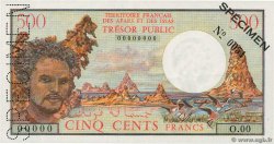 500 Francs Spécimen  AFARS AND ISSAS  1975 P.33s