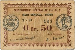 50 Centimes FRENCH WEST AFRICA  1917 P.01 F+