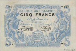 5 Francs ARGELIA  1912 P.071a