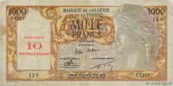 10 NF sur 1000 Francs ARGELIA  1958 P.112