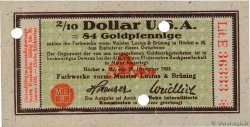 2/10 Dollar ALEMANIA Hochst 1923 Mul.2525.14