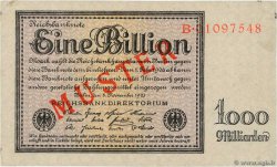 1 Billion Mark Spécimen GERMANIA  1923 P.134s