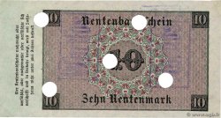 10 Rentenmark Annulé ALLEMAGNE  1923 P.164s SPL