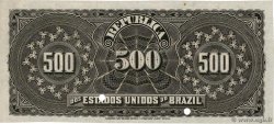 500 Reis Spécimen BRASILE  1893 P.001s q.FDC