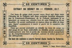 50 Centimes DAHOMEY  1917 P.01b VF+