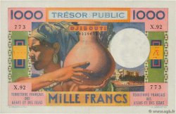 1000 Francs FRENCH AFARS AND ISSAS  1974 P.32 AU