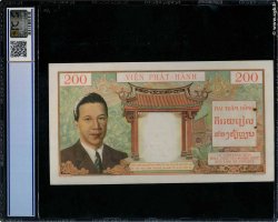200 Piastres - 200 Dong FRENCH INDOCHINA  1953 P.109 AU