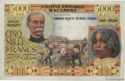 5000 Francs - 1000 Ariary MADAGASCAR  1950 P.055 BB