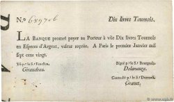 10 Livres Tournois typographié FRANKREICH  1720 Dor.21 fVZ