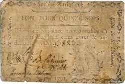 15 Sols FRANCE regionalism and miscellaneous Saint-Maixent 1792 Kc.79.063