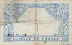 5 Francs BLEU FRANCIA  1912 F.02.04 BC+