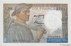 10 Francs MINEUR FRANCIA  1949 F.08.22a AU