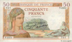 50 Francs CÉRÈS FRANCIA  1935 F.17.14 BB