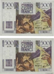 500 Francs CHATEAUBRIAND Consécutifs FRANCIA  1945 F.34.02 EBC+