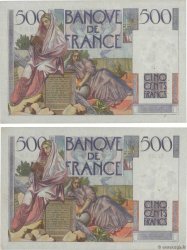 500 Francs CHATEAUBRIAND Consécutifs FRANKREICH  1945 F.34.02 VZ+