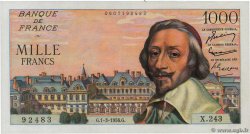 1000 Francs RICHELIEU FRANKREICH  1956 F.42.19 VZ+