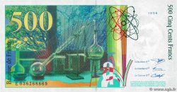 500 Francs PIERRE ET MARIE CURIE FRANCIA  1996 F.76.03 SC+
