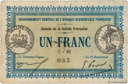 1 Franc GUINEA  1917 P.02c G