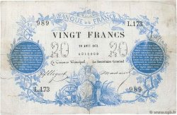 20 Francs type 1871 FRANCIA  1871 F.A46.02 MB