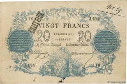 20 Francs type 1871 Faux FRANCIA  1873 F.A46.04x BB