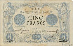 5 Francs NOIR FRANCIA  1873 F.01.16