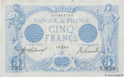 5 Francs BLEU FRANCIA  1915 F.02.34