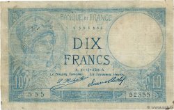 10 Francs MINERVE Faux FRANCE  1926 F.06.11x F+