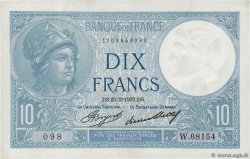 10 Francs MINERVE FRANKREICH  1937 F.06.18