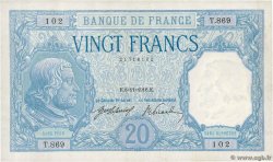 20 Francs BAYARD FRANCE  1916 F.11.01 XF-