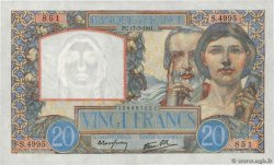 20 Francs TRAVAIL ET SCIENCE FRANCE  1941 F.12.16 AU-
