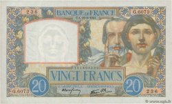 20 Francs TRAVAIL ET SCIENCE FRANCE  1941 F.12.18 SUP+