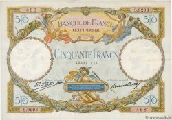 50 Francs LUC OLIVIER MERSON type modifié FRANCIA  1931 F.16.02