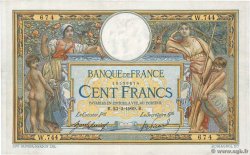 100 Francs LUC OLIVIER MERSON avec LOM FRANKREICH  1909 F.22.02