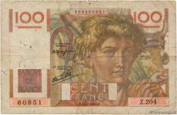 100 Francs JEUNE PAYSAN Favre-Gilly FRANCIA  1947 F.28ter.02 B