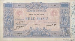 1000 Francs BLEU ET ROSE FRANCE  1926 F.36.43 VF+