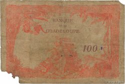 100 Francs Petit numéro GUADELOUPE  1930 P.16 q.B