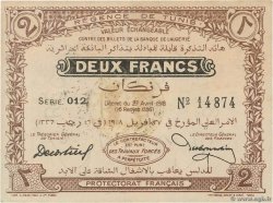2 Francs TUNESIEN  1918 P.37c fST